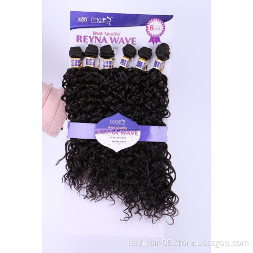 xuchang dadi factory wholesale curly synthetic weave hair packs,heat resistant fiber synthetic hair braids extensions